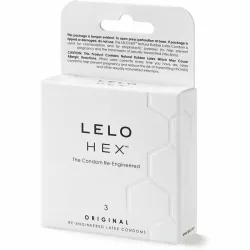 Lelo hex original - luxus óvszer (3db)