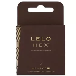Lelo hex respect xl - luxus óvszer (3db)