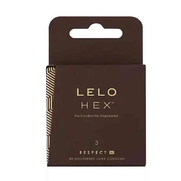 Lelo hex respect xl - luxus óvszer (3db)