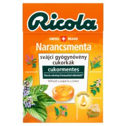 Ricola cukorka gyömbér-narancsmenta 40 g - bio és refomélelmiszer