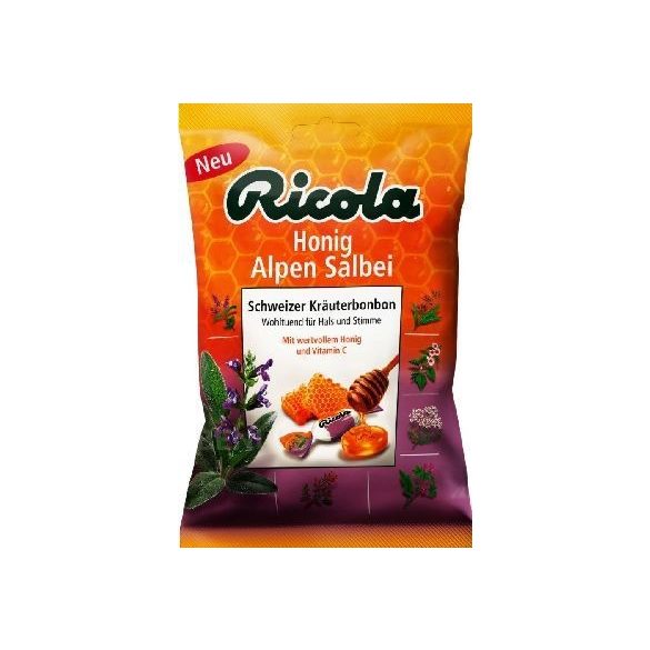 Ricola cukorka mézes-zsályás zacskós 75 g