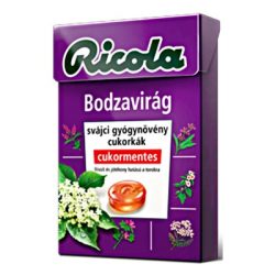 Ricola cukorka bodzavirág 40 g - bio és refomélelmiszer