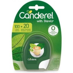 Canderel stevia alapú édesítőszer tabletta 100+20db-os 120 db - bio és refomélelmiszer