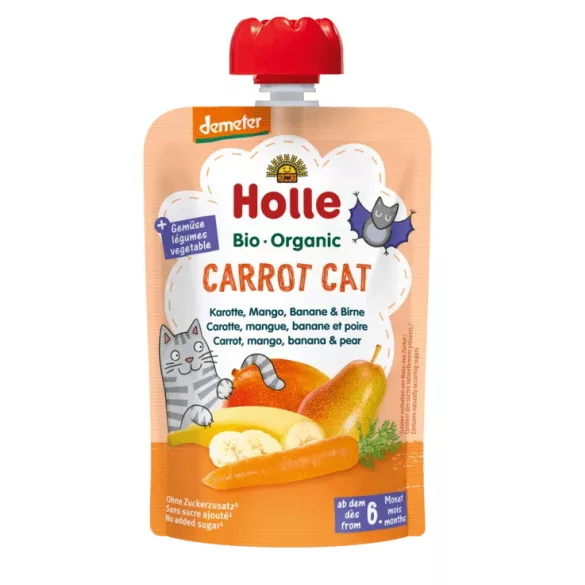 Holle bio cat carrot -s.répa,mangó,banán,körte100g