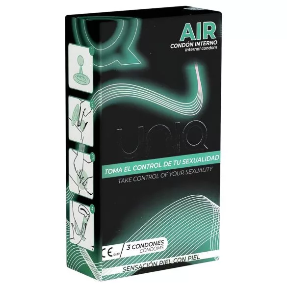 Uniq air - vékony női óvszer (3db)