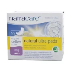 Natracare bio betét szárnyas hosszú 10 db - bio és natúr kozmetikumok