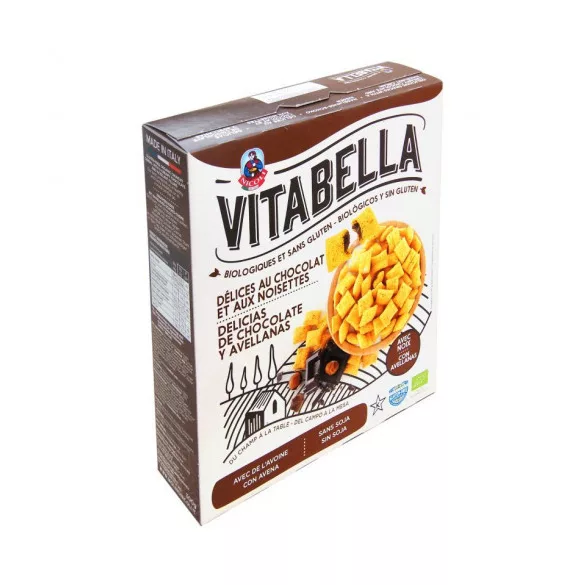 Vitabella bio gabonapehely mogyoró-csoki 300 g - bio és refomélelmiszer