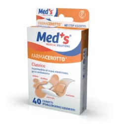 Med's farmacerotto poliuretán elasztikus hypoallergén légáteresztő sebtapasz kiszerelés: 40db vegyes - bio és natúr kozmetikumok
