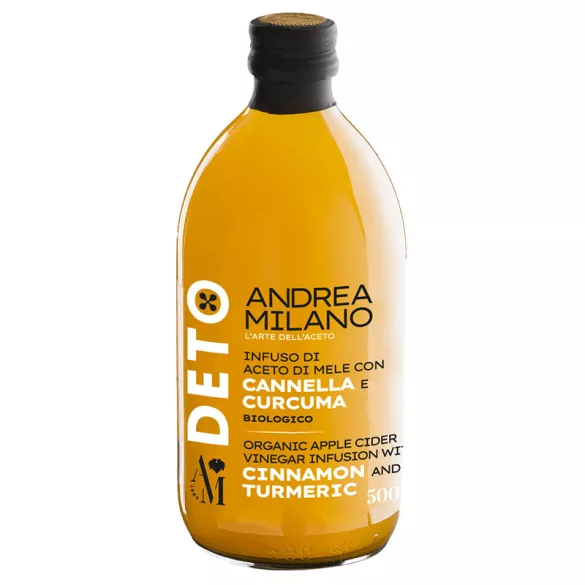 Deto bio szűretlen almaecet kurkuma+fahéj 500 ml