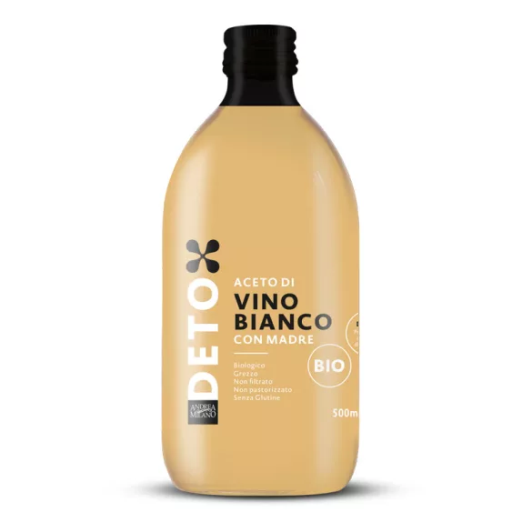 Deto bio szűretlen fehérborecet "anyaecettel" 500 ml