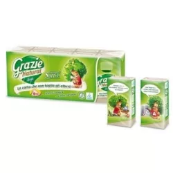 Grazie Natural lucart papírzsebkendő kis csomagos 90 db - bio és natúr kozmetikumok