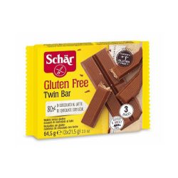 Schär gluténmentes twin bar 65 g - bio és refomélelmiszer