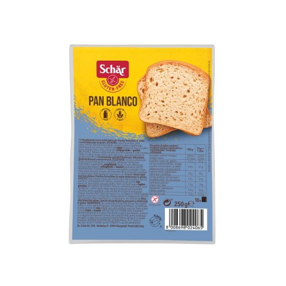 Schar gluténmentes kenyér pan blanco 250 g