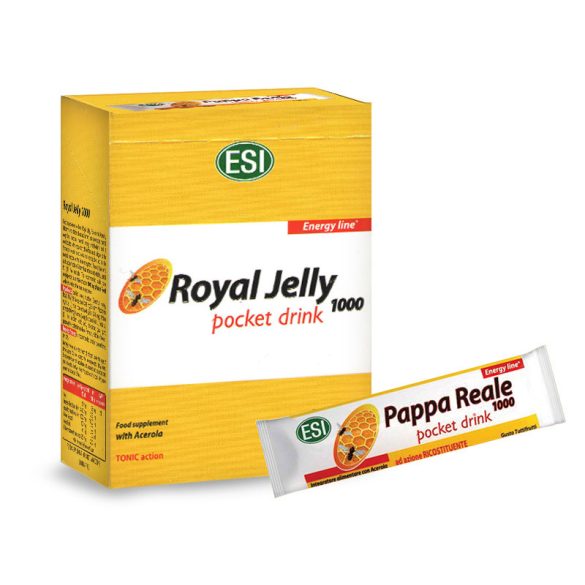 ESI® Royal Jelly 1000 - Méhpempő ivótasak. Fagyasztva szárított méhpempővel, ami 1000 mg FRISS méhpempőnek felel meg!