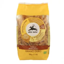 Alce Nero bio teljes kiőrlésű fusilli (csavart orsó) 500 g - bio és refomélelmiszer