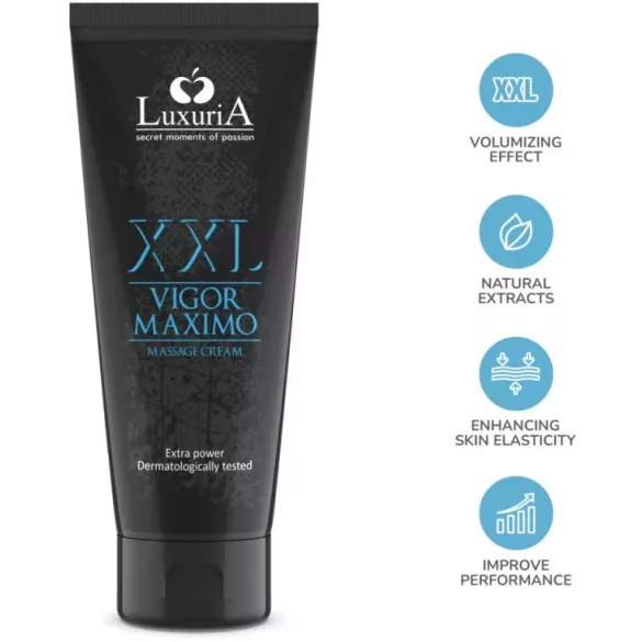 Luxuria vigor maximo xxl - erekciófokozó péniszkrém (75ml) - bio és natúr intim készítmények