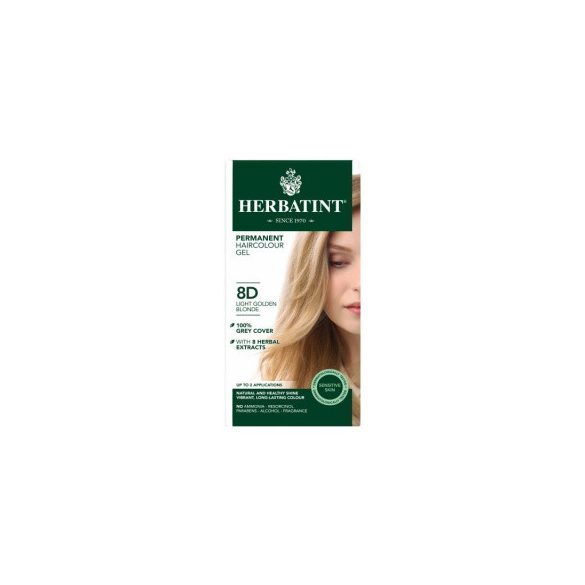 Herbatint 8d arany világos szőke hajfesték 150 ml
