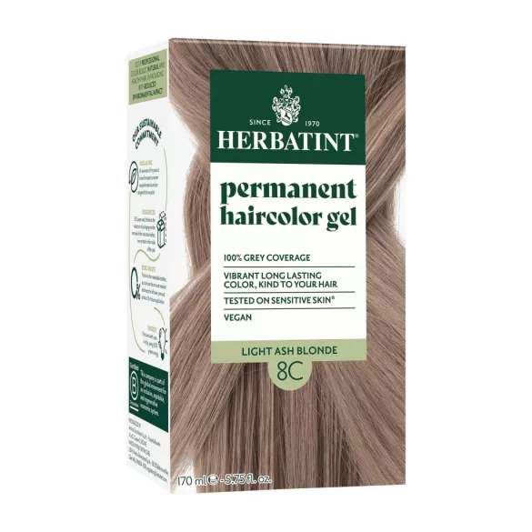 Herbatint 8c light ash blonde hajfesték 170ml