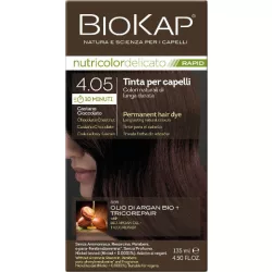Biokap nutricolor rapid tartós hajfesték nr 4.05ch