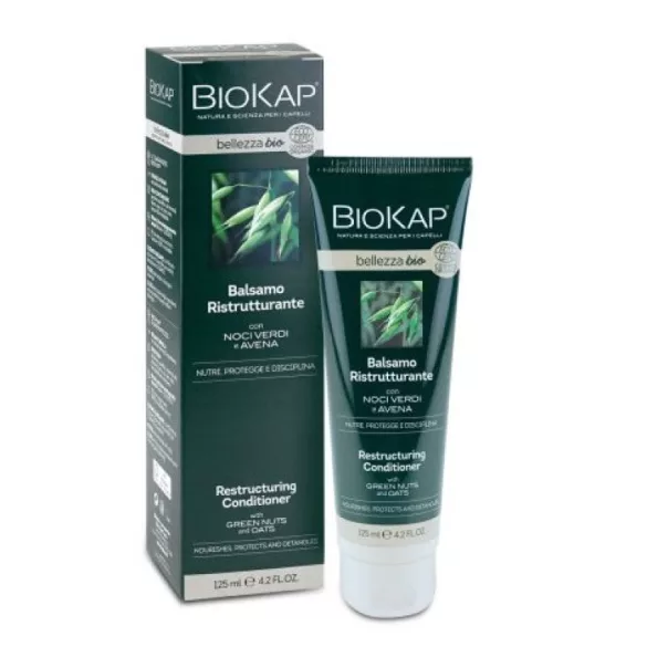 Biokap bellezza bio helyreállító hajkondicionáló zöld dióval és zabbal