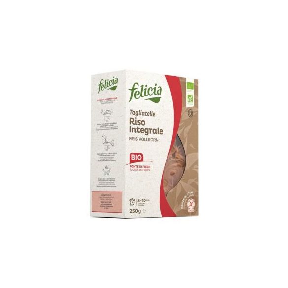 Felicia Bio barnarizs tagliatelle gluténmentes tészta 250 g  Új termék