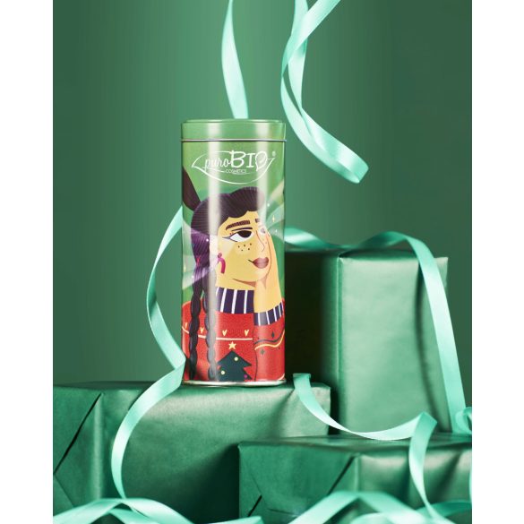 PuroBio Karácsonyi Zöld csomag/ #fan Hosszabbító szempillaspirál+Long lasting Szemceruza 01L/ 8,01ml+1,3g