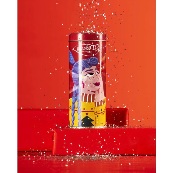 PuroBio Karácsonyi Piros csomag/ #fan Hosszabbító szempillaspirál+ Szemceruza Nr.01+ Kétfázisú sminklemosó/ 8,01ml+1,3g+ 200ml