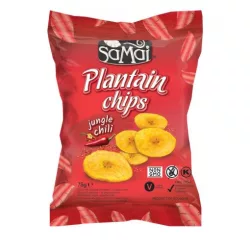 Gluténmentes samai plantain (főzőbanán) chips csípős chili 75g - bio és refomélelmiszer