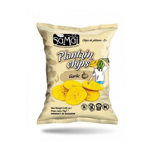 Samai plantain főzőbanán chips fokhagymás 75 g