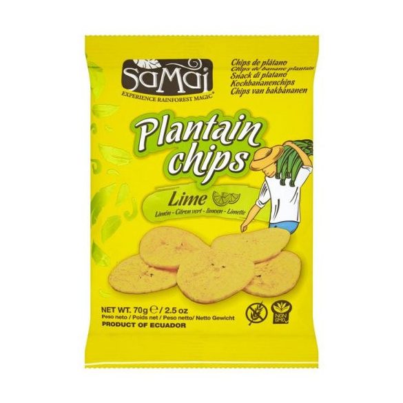 Samai plantain főzőbanán chips lime 70 g