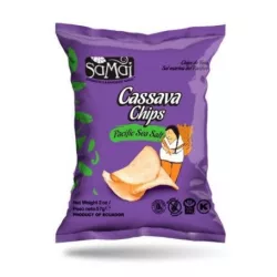 Samai cassava chips tengeri sós 57g - bio és refomélelmiszer