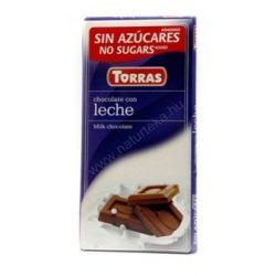 Torras hozzáadott cukor nélkül tejcsokoládé 75g - bio és refomélelmiszer