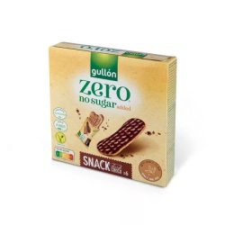 Gullon snack zero étcsokoládés szelet hozzáadott cukor nélküli 150g - bio és refomélelmiszer