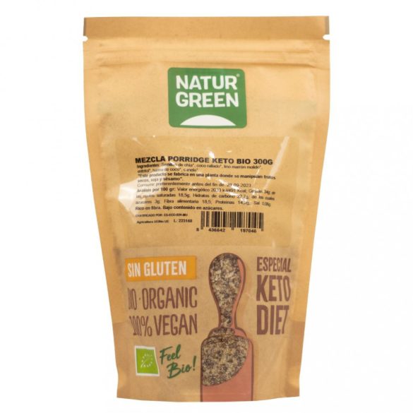 Naturgreen bio keto zabkása mix 300 g