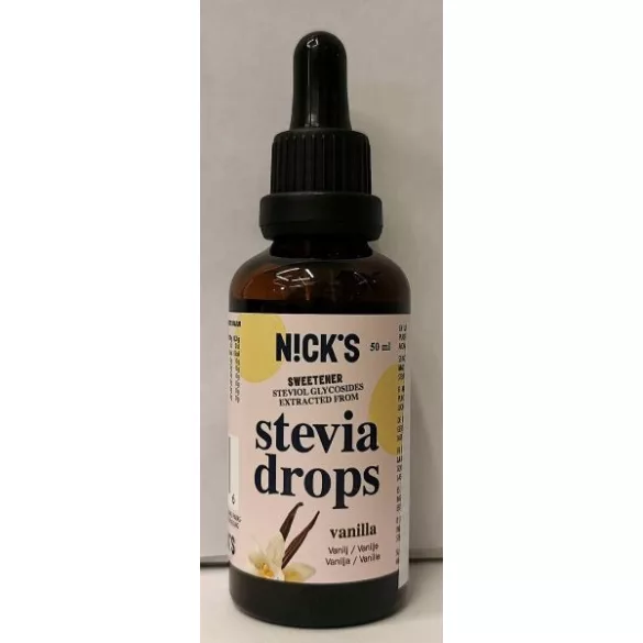 Nick's stevia csepp vaníliás 50 ml - bio és refomélelmiszer