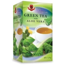 Herbex prémium tea zöldtea aloe verával 20x1,5g 30 g - bio és vegán étrendkiegészítők