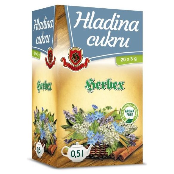 Herbex vércukor szint tea 20x3g 60 g