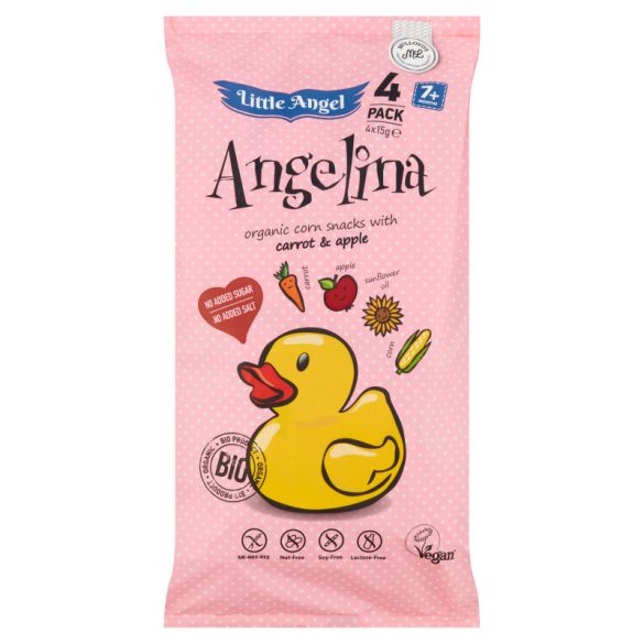 Angelina bio kukoricás snack 4x15g 60 g