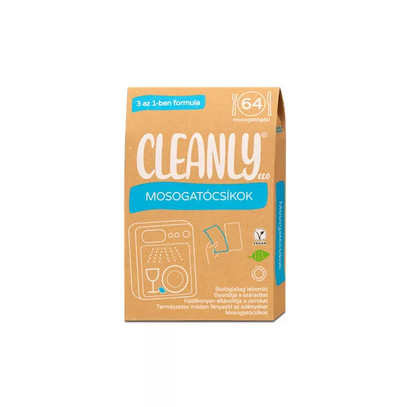 Cleanly eco mosogatócsíkok 3 az 1-ben formula 64 db