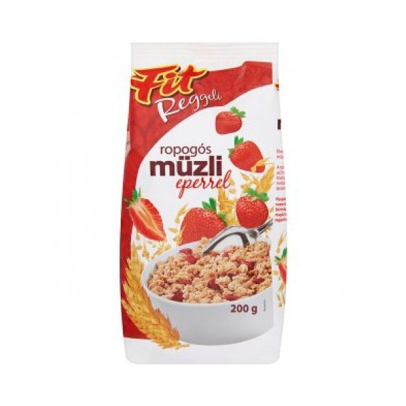 Fit reggeli ropogós müzli eper 200 g