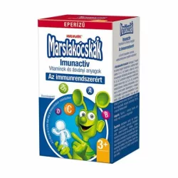 Marslakócskák rágótabletta imunactiv eper ízű 100 db - bio és vegán étrendkiegészítők