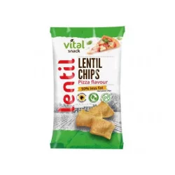 Gluténmentes vitál lencse chips pizza ízű 65g - bio és refomélelmiszer
