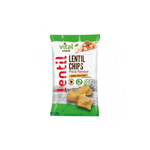 Vital lencse chips pizza 65 g