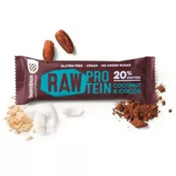 Gluténmentes bombus 20% fehérjeszelet kókusz-kakaó ízű 50g - bio és refomélelmiszer