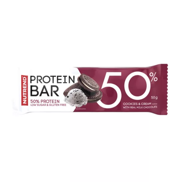 Nutrend protein szelet 50% cookies and cream 50 g