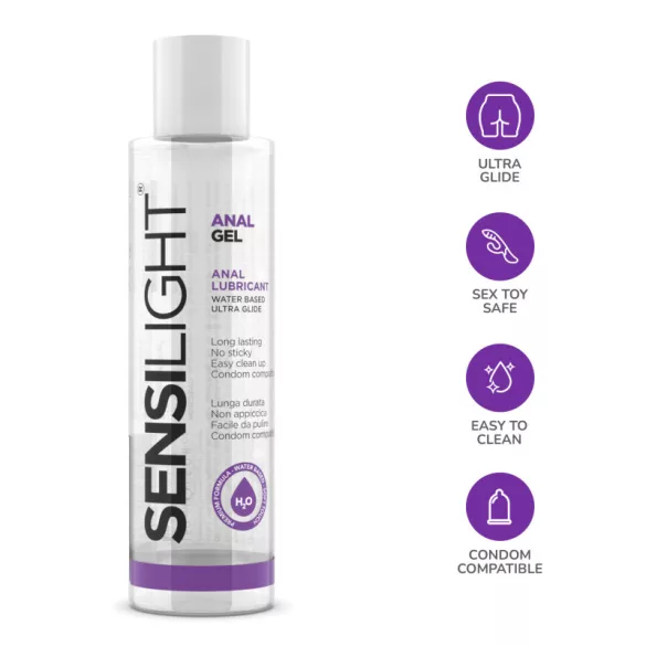 Sensilight analgel - vízbázisú anál síkosító gél (150ml) - bio és natúr intim készítmények
