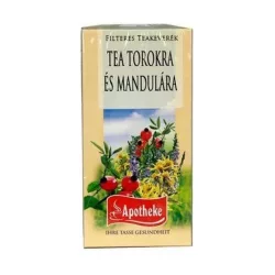 Apotheke teakeverék torokra és mandulára filteres 20db - bio és refomélelmiszer