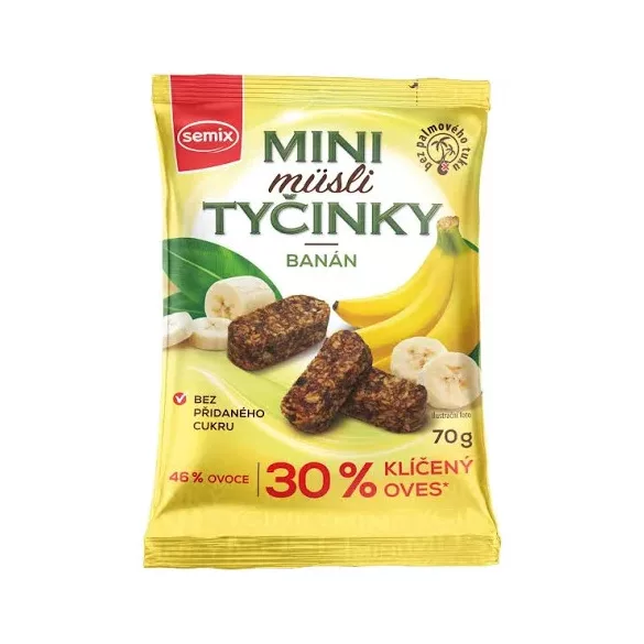 Semix mini müzlifalatok csíráztatott zabpehellyel banános 70 g