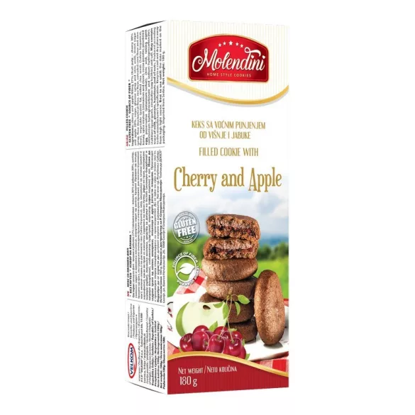 Molendini cseresznyével és almával töltött sütemény 180 g