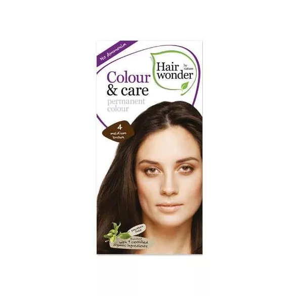 Hairwonder colour&care 4 középbarna - bio és natúr kozmetikumok